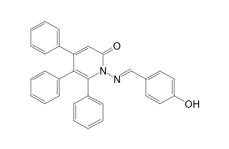 1-[(p-HYDROXYBENZYLIDENE)AMINO]-4,5,6-TRIPHENYL-2(1H)-PYRIDONE