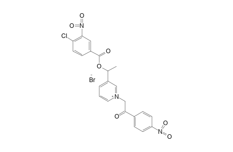 3-(1-HYDROXYETHYL)-1-(p-NITROPHENACYL)PYRIDINIUM BROMIDE, 4-CHLORO-3-NITROBENZOATE (ESTER)