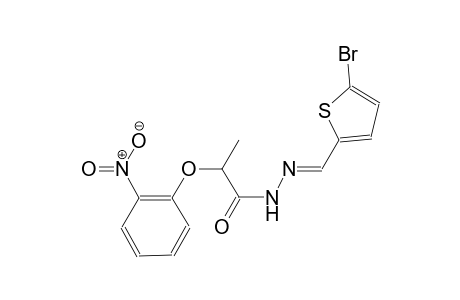 N'-[(E)-(5-bromo-2-thienyl)methylidene]-2-(2-nitrophenoxy)propanohydrazide