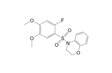 2H-1,4-Benzoxazine, 4-[(2-fluoro-4,5-dimethoxyphenyl)sulfonyl]-3,4-dihydro-