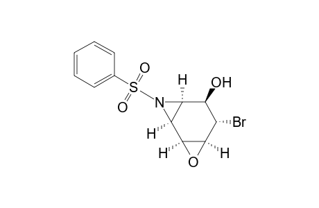 dl-(1.alpha.,2.alpha.,4.alpha.,5.beta.,6.alpha.,7.alpha.)-6-bromo-3-(phenylsulfonyl)-8-oxa-3-azatricyclo[5.1.0.0(2,4)]octan-5-ol