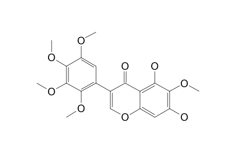 IRISJAPONIN-A;5,7-DIHYDROXY-6,2',3',4',5'-PENTAMETHOXYISOFLAVONE