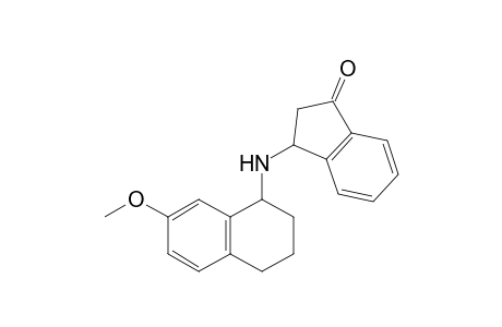 3-[(7-Methoxy-1,2,3,4-tetrahydro-1-naphthalenyl)amino]-1-indanone