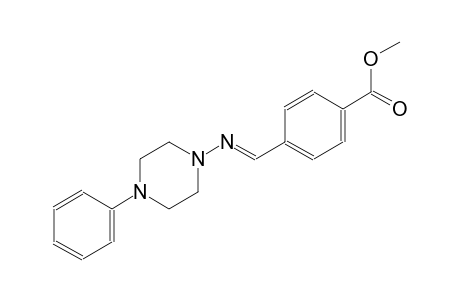 benzoic acid, 4-[(E)-[(4-phenyl-1-piperazinyl)imino]methyl]-, methyl ester