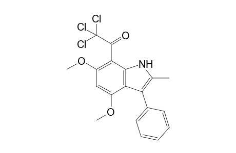 4,6-Dimethoxy-3-phenyl-2-methyl-7-trichloroacetylindole