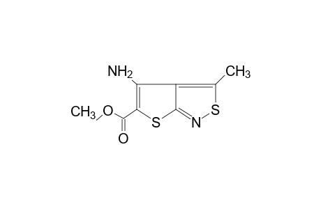 4-AMINO-3-METHYLTHIENO[2,3-c]ISOTHIAZOLE-5-CARBOXYLIC ACID, ETHYL ESTER