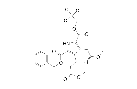 1H-Pyrrole-2,5-dicarboxylic acid, 3-(2-methoxy-2-oxoethyl)-4-(3-methoxy-3-oxopropyl)-, 5-(phenylmethyl) 2-(2,2,2-trichloroethyl)ester