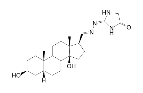 (E)-17.beta.-[[(5-Oxo-2-imidazolin-2-yl)hydranono]methyl]-5.beta.-androstane-3.beta.,14.beta.-diol