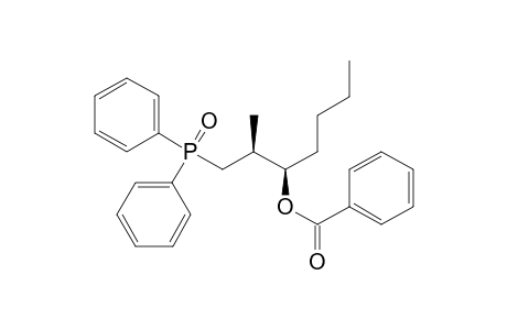 (2S,3R)-1-Diphenylphiosphinoyl-2-methylheptan-3-yl benzoate