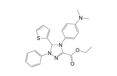 Ethyl 4-(4-dimethylaminophenyl)-2-phenyl-3-thiophen-2-yl-3H-1,2,4-triazole-5-carboxylate