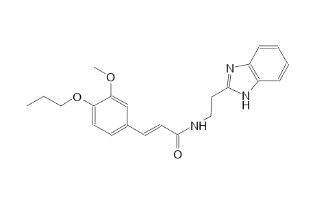 2-propenamide, N-[2-(1H-benzimidazol-2-yl)ethyl]-3-(3-methoxy-4-propoxyphenyl)-, (2E)-