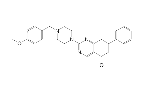2-[4-(4-methoxybenzyl)-1-piperazinyl]-7-phenyl-7,8-dihydro-5(6H)-quinazolinone