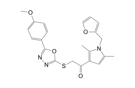 ethanone, 1-[1-(2-furanylmethyl)-2,5-dimethyl-1H-pyrrol-3-yl]-2-[[5-(4-methoxyphenyl)-1,3,4-oxadiazol-2-yl]thio]-