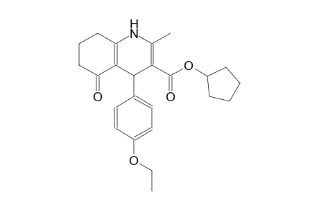 cyclopentyl 4-(4-ethoxyphenyl)-2-methyl-5-oxo-1,4,5,6,7,8-hexahydro-3-quinolinecarboxylate