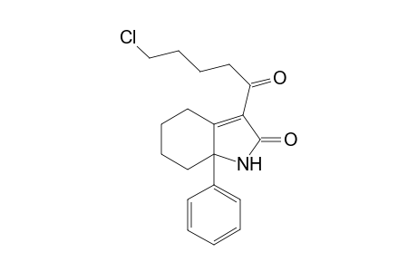 3-(5-Chloropentanoyl)-7a-phenyl-1,4,5,6,7,7a-hexahydro-2H-indol-2-one