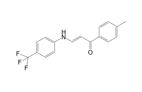 (2E)-1-(4-Methylphenyl)-3-[4-(trifluoromethyl)anilino]-2-propen-1-one