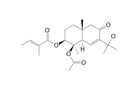 4-BETA-ACETOXY-3-BETA-ANGELOYLOXY-11-HYDROXY-6,7-DEHYDROEUDESMAN-8-ONE