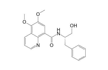 (1'S)-N-(1'-Benzyl-2'-hydroxyethyl)-5,6-dimethoxy-8-quinolinecarboxamide