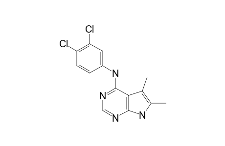 N-PHENYL-3',4'-DICHLORO-5,6-DIMETHYL-7H-PYRROLO-[2,3-D]-PYRIMIDINE-4-AMINE
