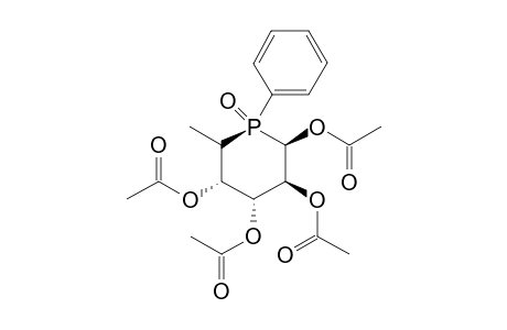 1,2,3,4-Tetra-O-acetyl-5,6-dideoxy-5-[(R )-phenylphosphinyl]-.beta.-L-galactopyranose