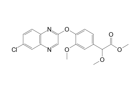 Benzeneacetic acid, 4-[(6-chloro-2-quinoxalinyl)oxy]-alpha,3-dimethoxy-, methyl ester
