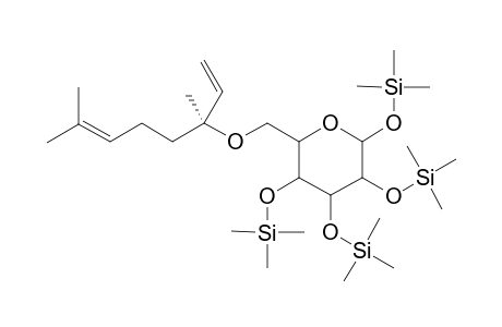 .beta.-[(S)-linalyl]-D-glucopyranoside-tetrakis(trimethylsilyl)-ether