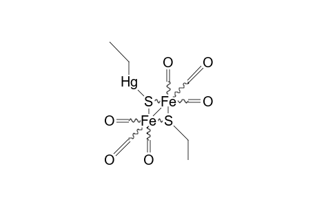 (.my.-Ethylmercurythio)-(.my.-ethylthio)-diiron hexacarbonyl