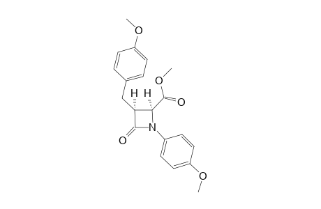 (2S,3S)-1-(4-methoxyphenyl)-3-[(4-methoxyphenyl)methyl]-4-oxo-2-azetidinecarboxylic acid methyl ester