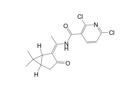 2,6-dichloro-N-{(1Z)-1-[(1S,5R)-6,6-dimethyl-3-oxobicyclo[3.1.0]hex-2-ylidene]ethyl}nicotinamide