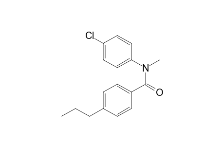 N-(4-chlorophenyl)-N-methyl-4-propylbenzamide