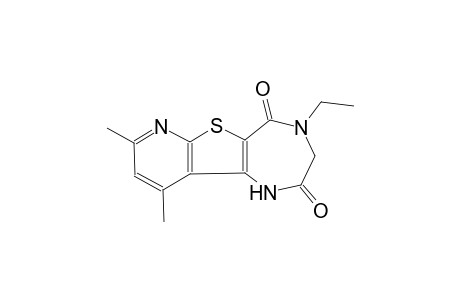 4-ethyl-8,10-dimethyl-3,4-dihydro-1H-pyrido[3',2':4,5]thieno[3,2-e][1,4]diazepine-2,5-dione