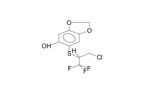 2-(1,1,1-TRIFLUORO-3-CHLOROPROP-2-YLTHIO)-4,5-METHYLENEDIOXYPHENOL