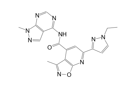 isoxazolo[5,4-b]pyridine-4-carboxamide, 6-(1-ethyl-1H-pyrazol-3-yl)-3-methyl-N-(1-methyl-1H-pyrazolo[3,4-d]pyrimidin-4-yl)-