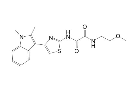 ethanediamide, N~1~-[4-(1,2-dimethyl-1H-indol-3-yl)-2-thiazolyl]-N~2~-(2-methoxyethyl)-