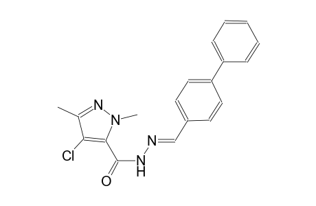 N'-[(E)-[1,1'-biphenyl]-4-ylmethylidene]-4-chloro-1,3-dimethyl-1H-pyrazole-5-carbohydrazide