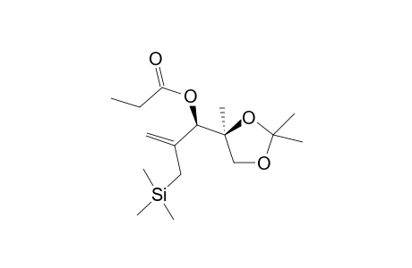 (+)-(1R)-1-[(Propanoyl)oxy]-1-[(4'S)-2',2',4'-trimethyl-1',3'-diocolane-4'-yl]-2-(trimethylsilylmethyl)prop-2-ene