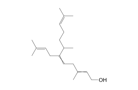 3,7,11-Trimethyl-6-(3-methylbut-2-enyl)dodeca-2,5,10-trien-1-ol