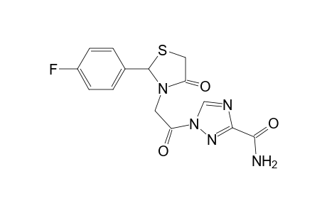 1-{2'-[2"-(p-Fluorophenyl)-4''-oxothiazolidin-3''-yl]acetyl}-1H-1,2,4-triazole-3-carboxamide