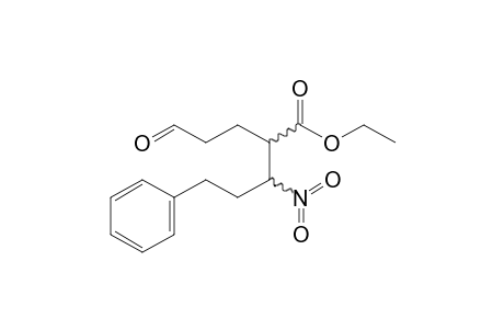 Ethyl 3-nitro-2-oxopropyl-5-phenylpentanoate