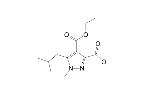 4-(ETHOXYCARBONYL)-5-ISOBUTYL-1-METHYL-1H-PYRAZOLE-3-CARBOXYLIC-ACID