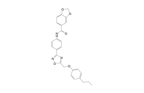 1,3-benzodioxole-5-carboxamide, N-[4-[5-[(4-propylphenoxy)methyl]-1,2,4-oxadiazol-3-yl]phenyl]-