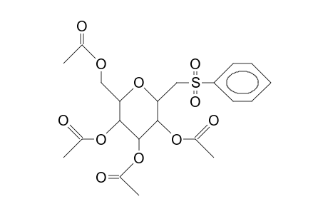 B-1-Deoxy-1-phenylsulfonylmethyl-2,3,4,6-tetraacetyl-galactopyranose