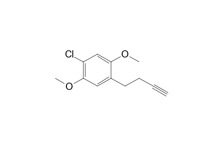 1-but-3-ynyl-4-chloranyl-2,5-dimethoxy-benzene
