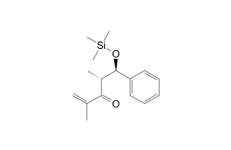 1-Penten-3-one, 2,4-dimethyl-5-phenyl-5-[(trimethylsilyl)oxy]-, (R*,R*)-(.+-.)-