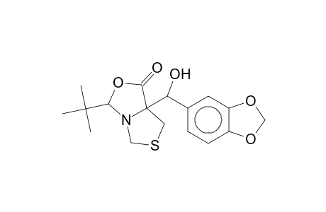 7a-[1,3-Benzodioxol-5-yl(hydroxy)methyl]-3-tert-butyldihydro-1H-[1,3]thiazolo[3,4-c][1,3]oxazol-1-one