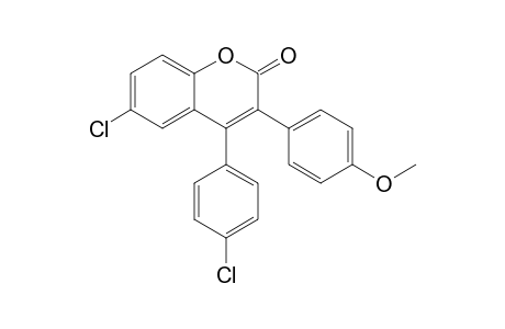 6-Chloro-4-(4'-chlorophenyl)-3-(4'-methoxyphenyl)coumarin
