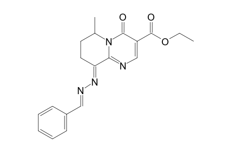 ETHYL-9-(BENZYLIDENEHYDRAZONZO)-6-METHYL-4-OXO-6,7,8,9-TETRAHYDRO-4H-PYRIDO-[1,2-A]-PYRIMIDINE-3-CARBOXYLATE