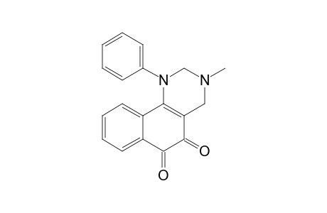 1,2,3,4-Tetrahydro-1-phenyl-3-methylbenzo[h]quinazoline-5,6-dione