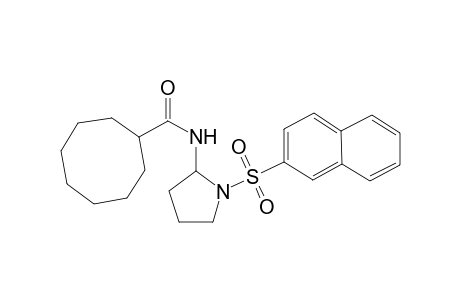 N-(1-naphthalen-2-ylsulfonylpyrrolidin-2-yl)cyclooctanecarboxamide