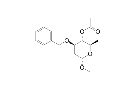 METHYL-4-O-ACETYL-3-O-BENZYL-2,6-DIDEOXY-ALPHA-D-ARABINO-HEXOPYRANOSIDE